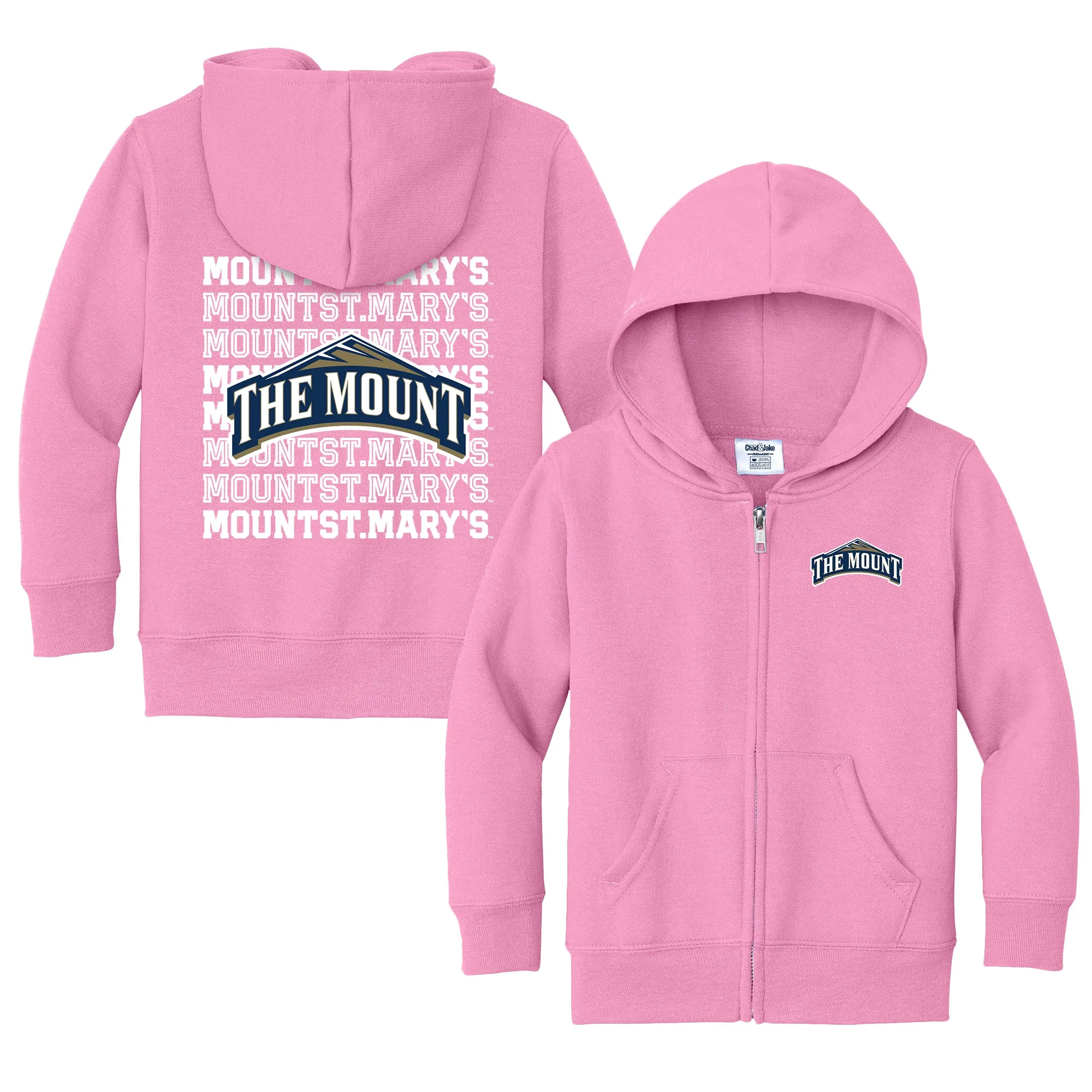 Mount St. Mary's Mountaineers Retro Toddler Full-Zip Sweatshirt