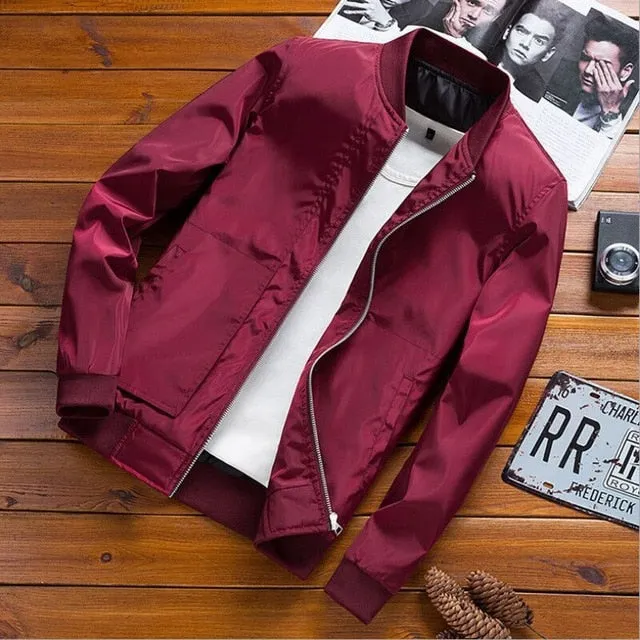 New Mens Bomber Jacket Casual Hooded Spring Autumn Hip Hop Harajuku Streetwear Male Zipper Jacket Coat
