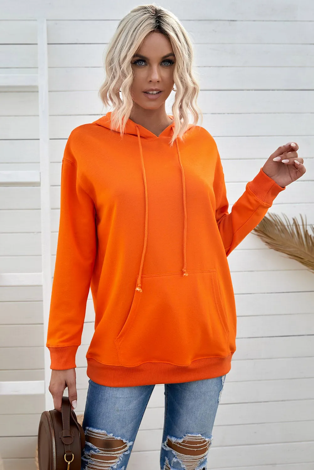 Orange Oversized Hoodie