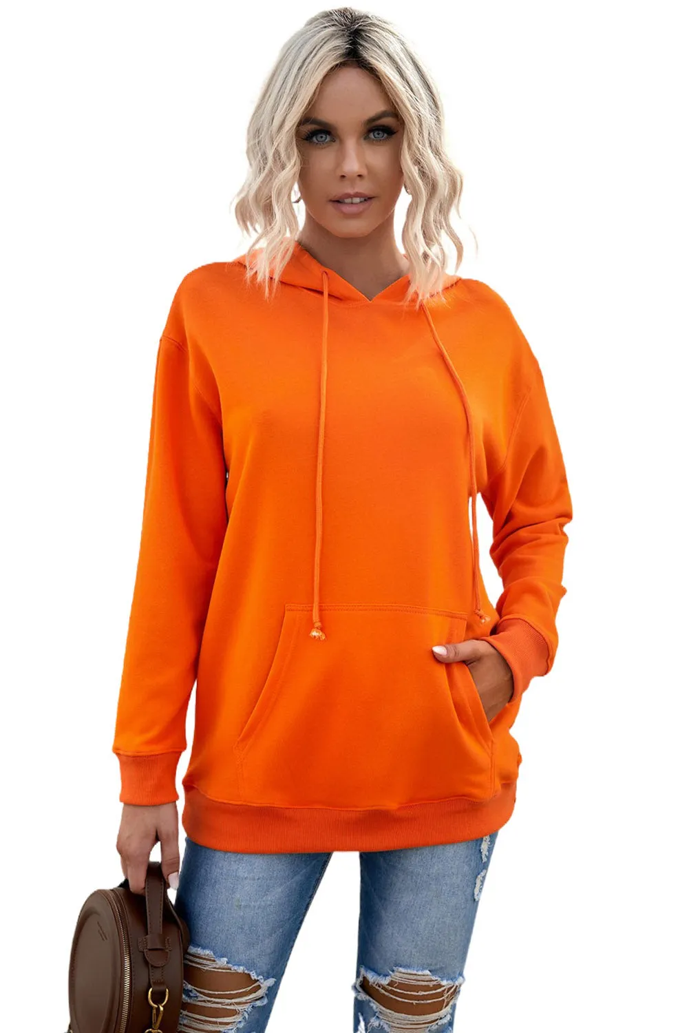 Orange Oversized Hoodie