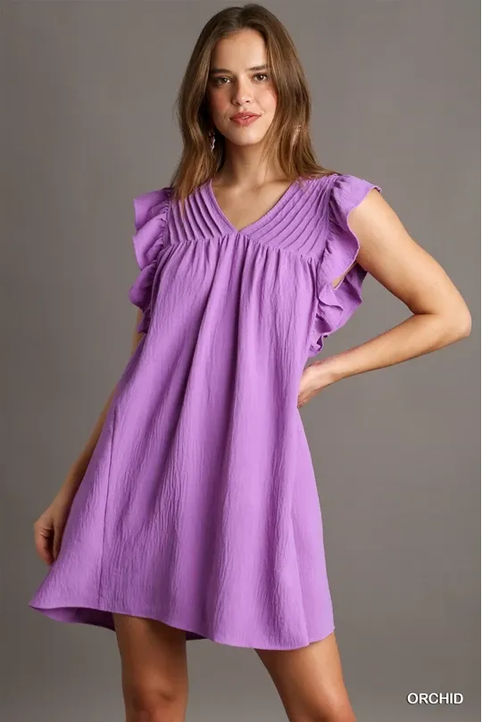 Orchid shift dress