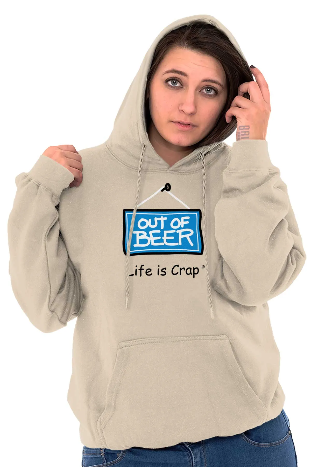 Out Of Beer Sign Hoodie