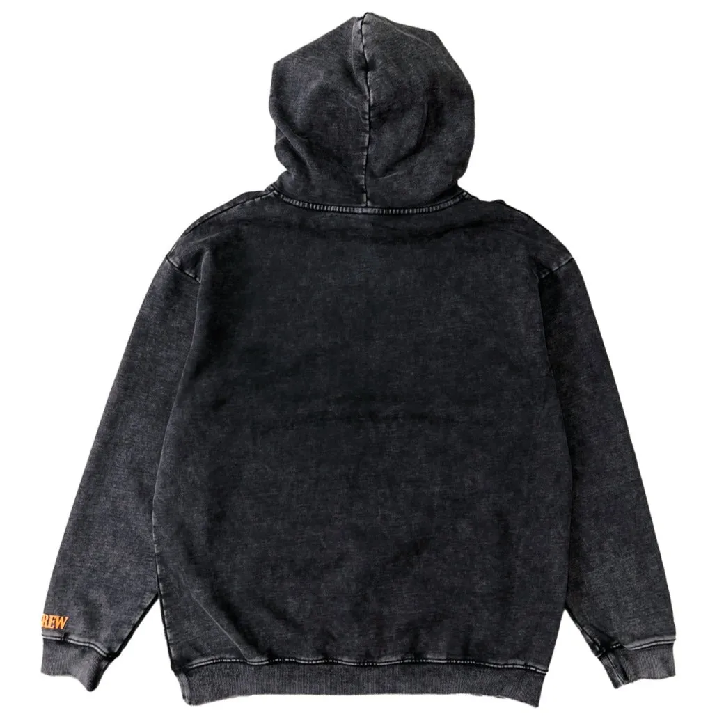 OVERSIZED LUX ROGUE WOLF HOODIE - BLACK