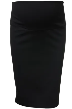 Pencil Maternity Skirt With Fold Up Or Down Belly Band