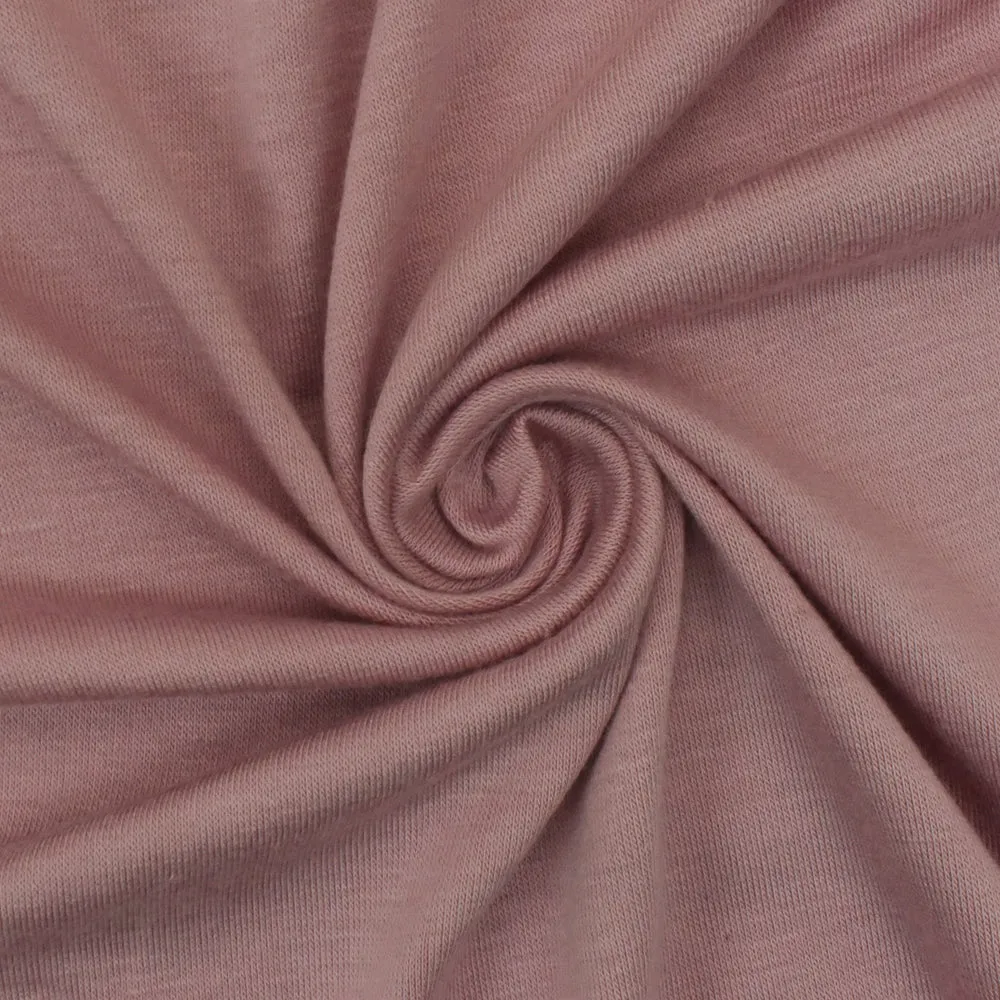 Pink Solid Stretch Lycra Bamboo Jersey Knit Fabric