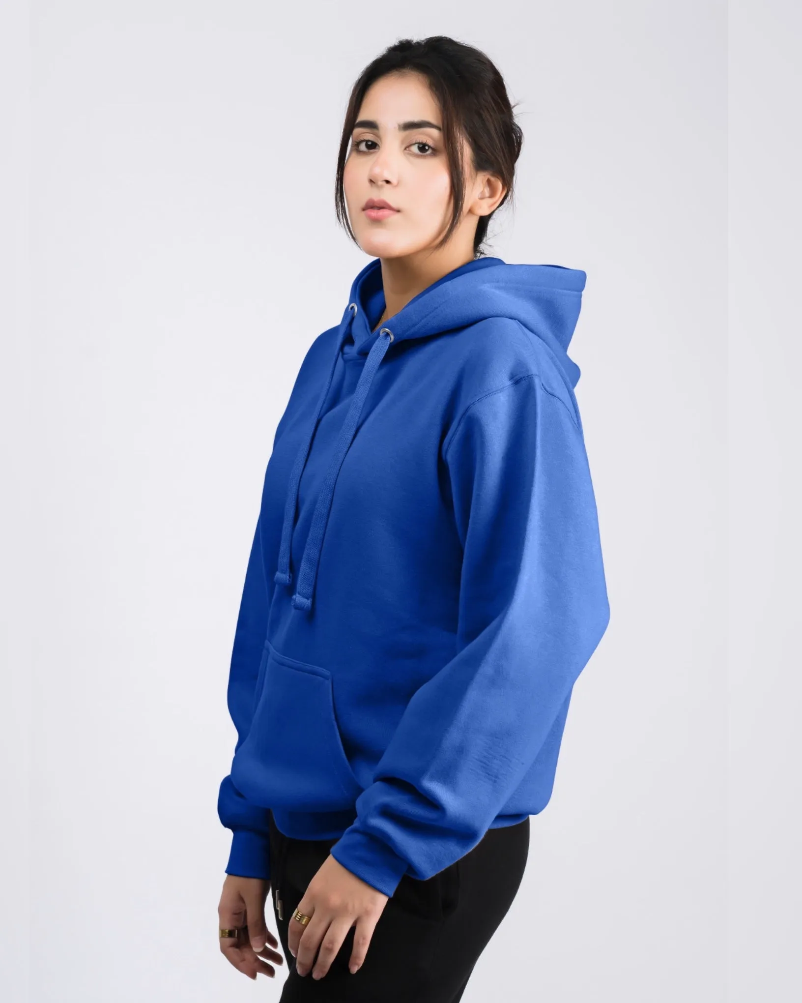 Premium Oversized Fit Pull Over Hoodie Azure