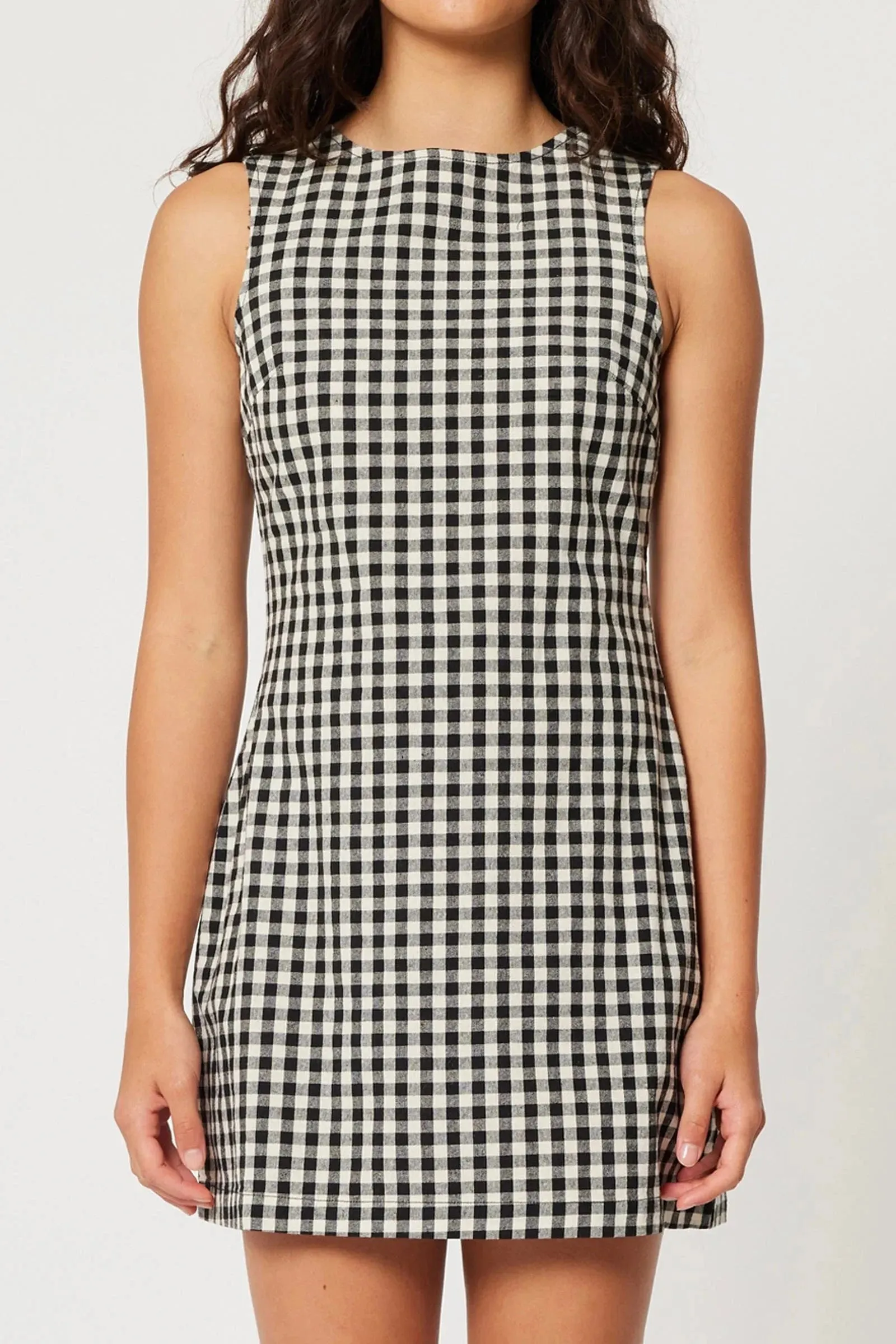 Rolla's Jeans | Shift Dress Gingham - Black