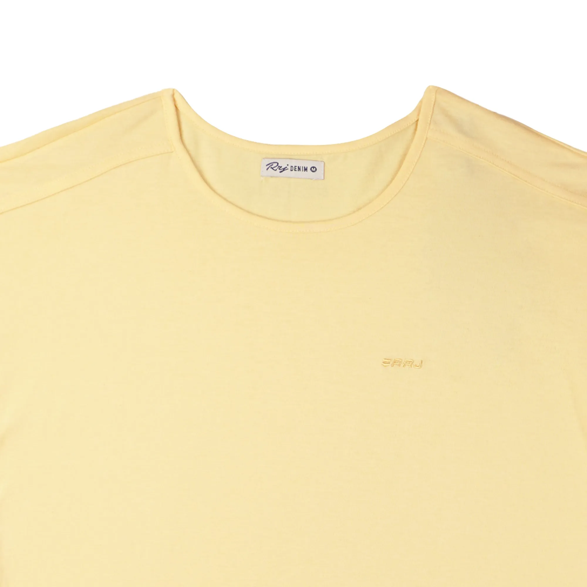 RRJ Ladies Basic Tees Regular Fitting CVC Jersey Fabric 143961-U (Yellow)