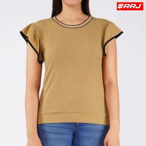 RRJ Ladies Basic Tees Regular Fitting Special Fabric 153461 (Khaki)