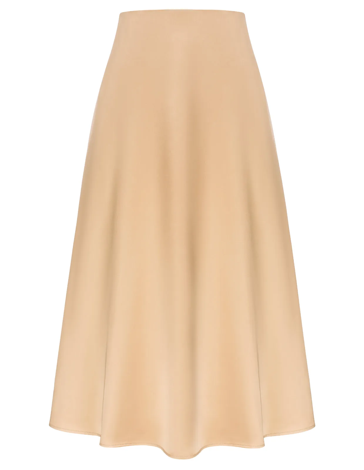 Satin Skirts for Women 2023 Elastic High Waisted Long A-Line Flared Elegant Slip Silk Midi Skirts