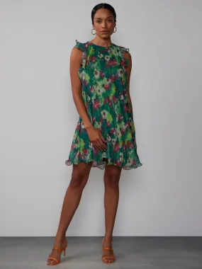 Sleeveless Floral Shift Dress