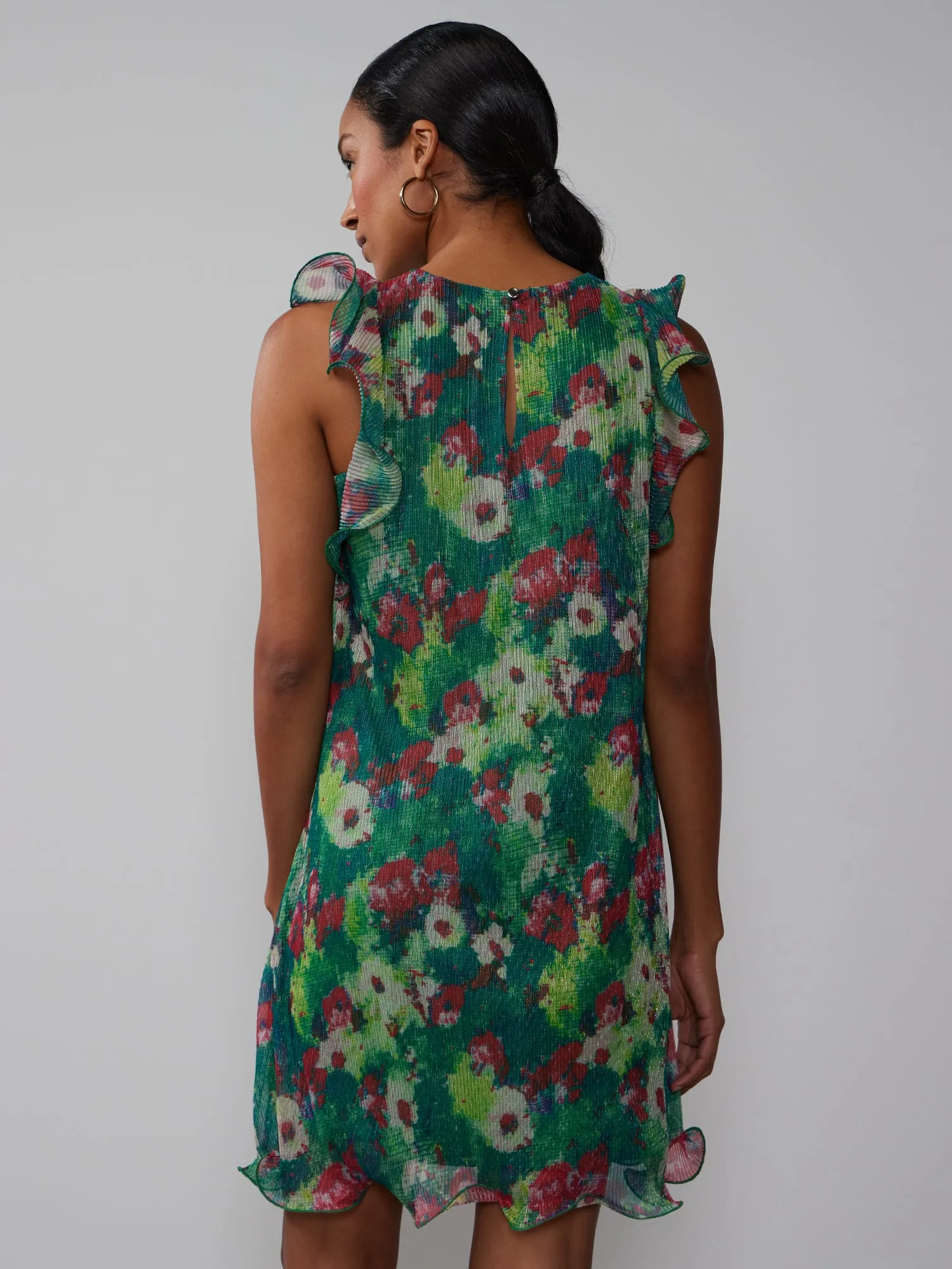 Sleeveless Floral Shift Dress