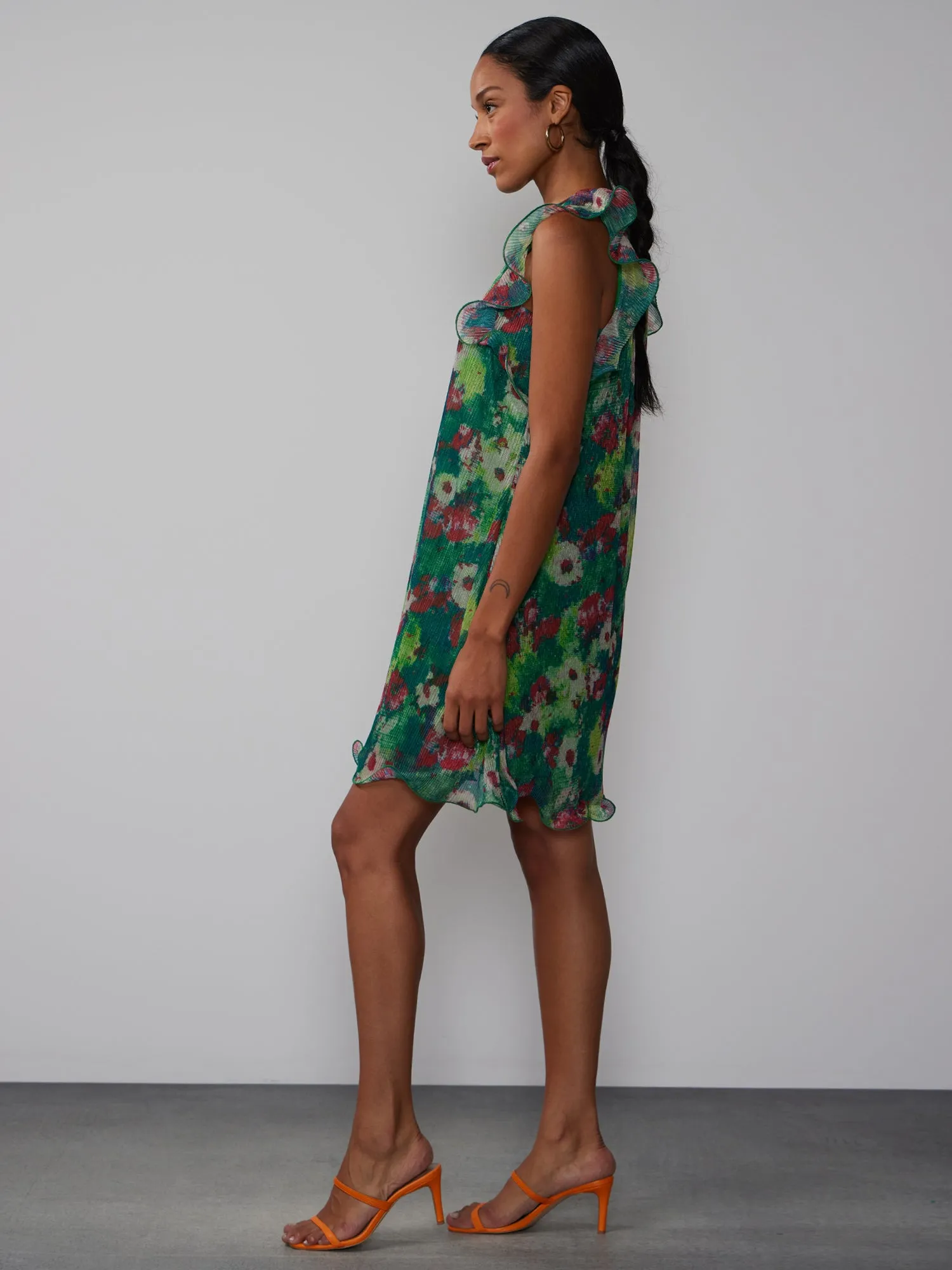 Sleeveless Floral Shift Dress