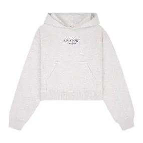 SR Sport Cropped Hoodie 'Heather Grey'