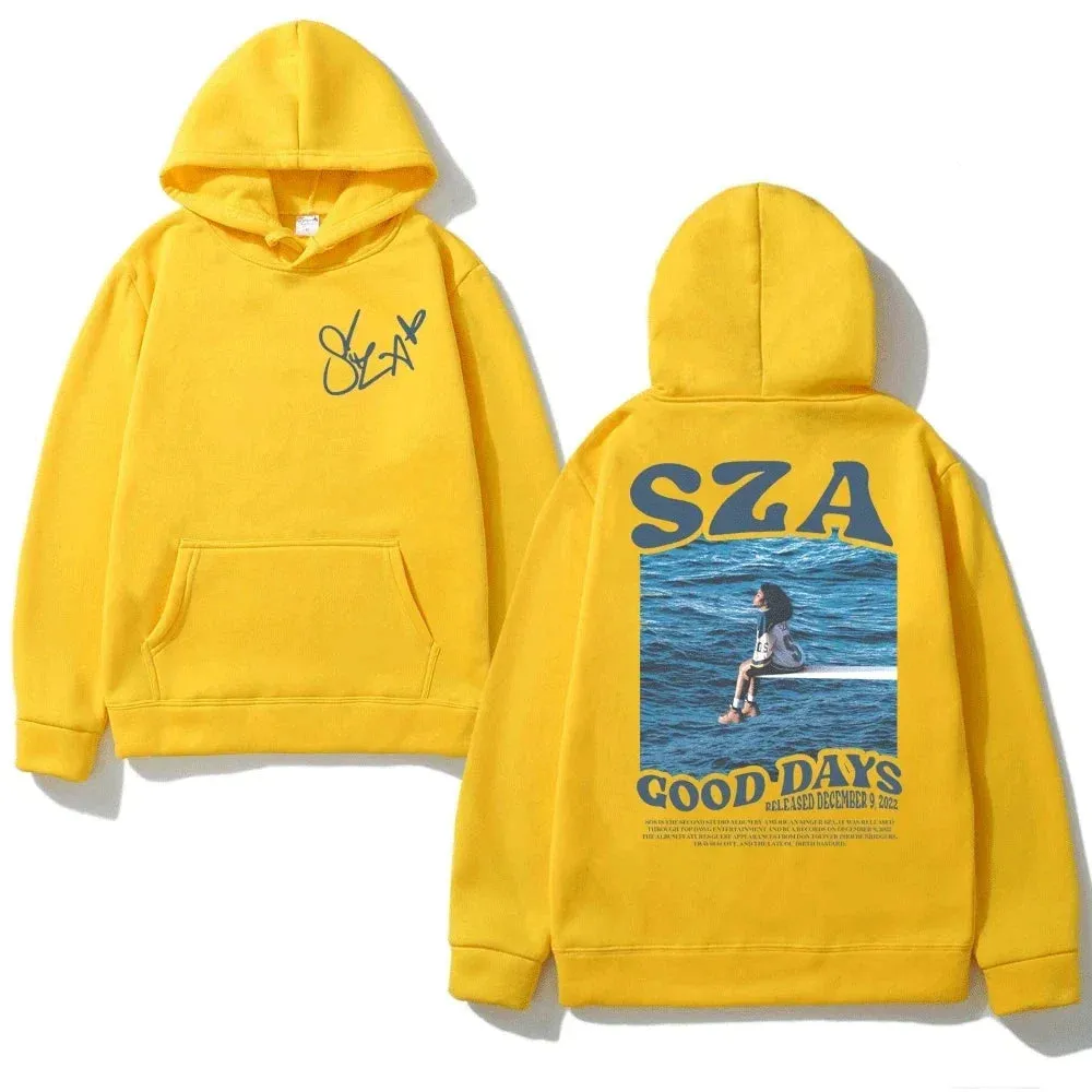 SZA Music Album SOS Hoodie Spring Autumn Men Women Hoodies Casual Sweatshirt Hip Hop Streetwear Vintage Oversized Unisex Hoodies