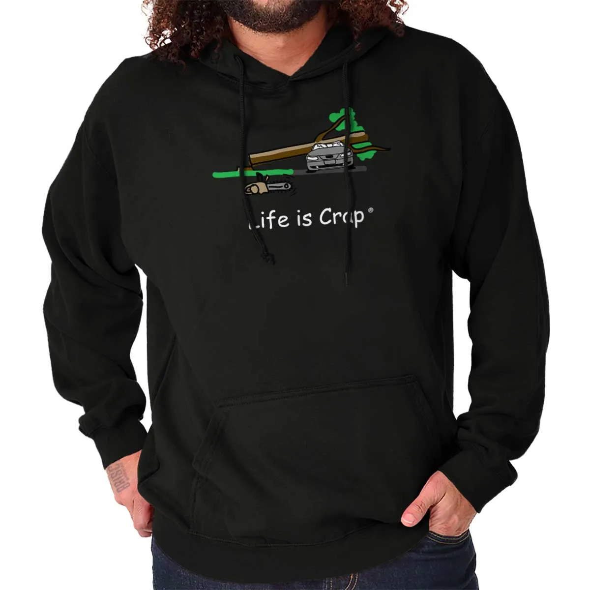 Tree On Car Hoodie