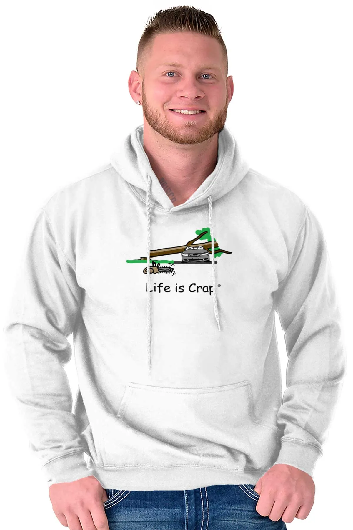 Tree On Car Hoodie