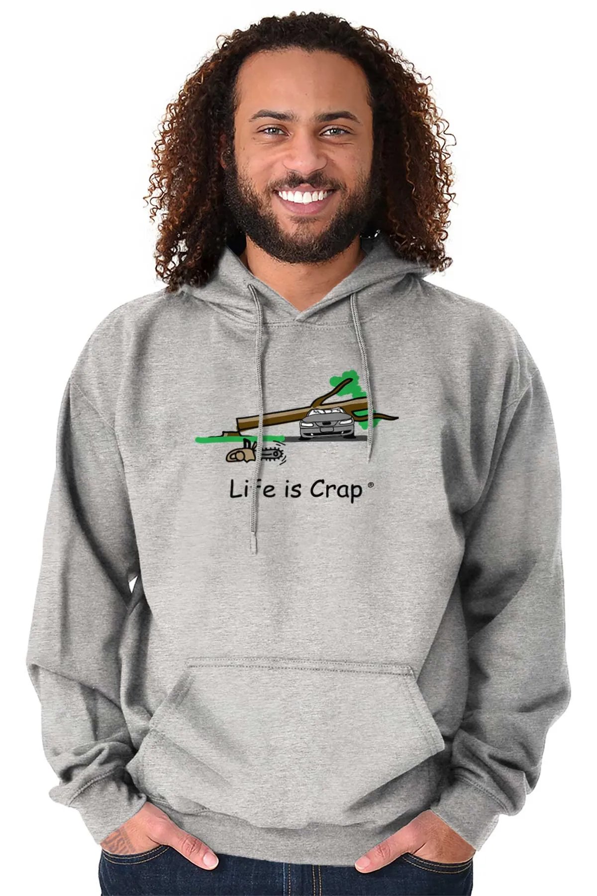 Tree On Car Hoodie