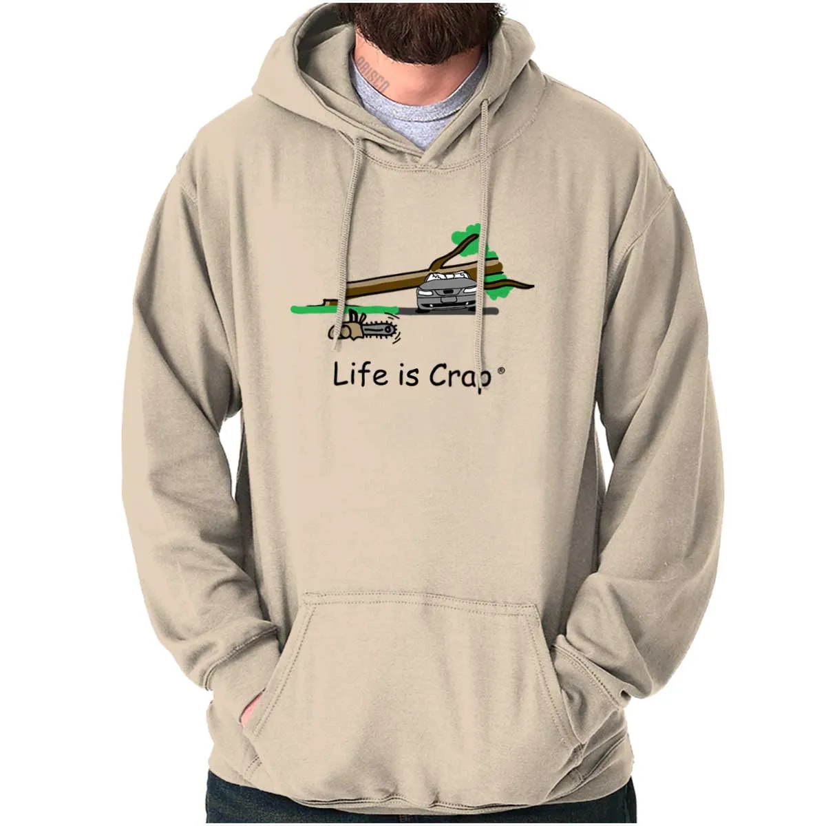 Tree On Car Hoodie