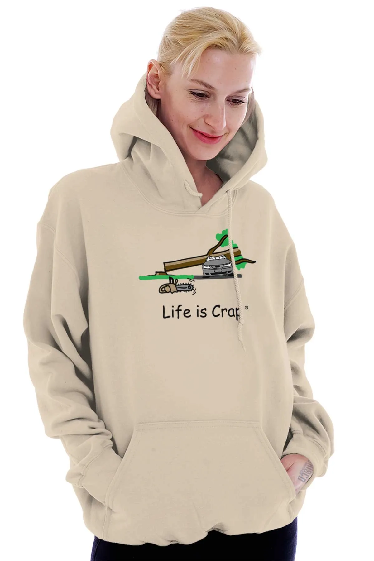 Tree On Car Hoodie