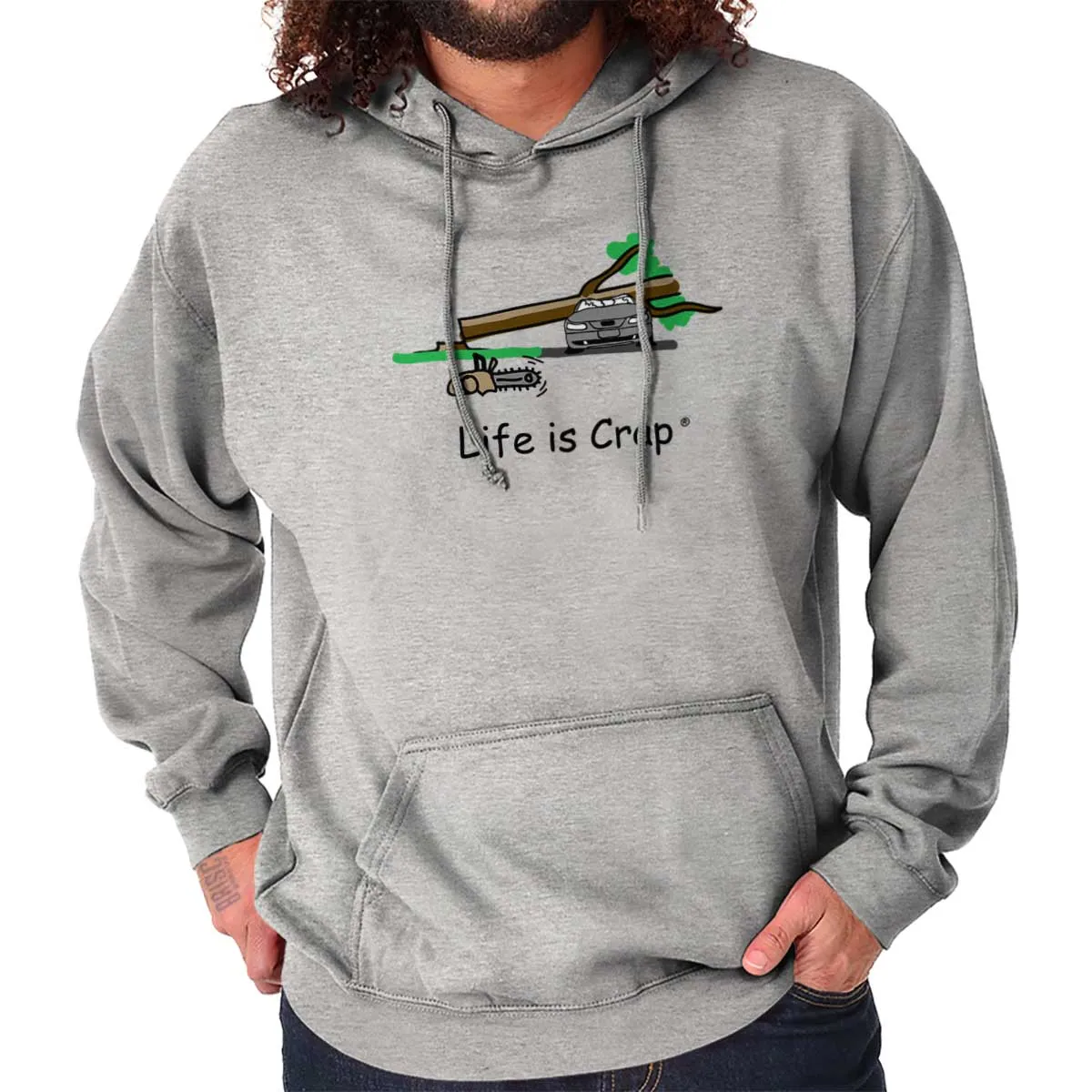 Tree On Car Hoodie