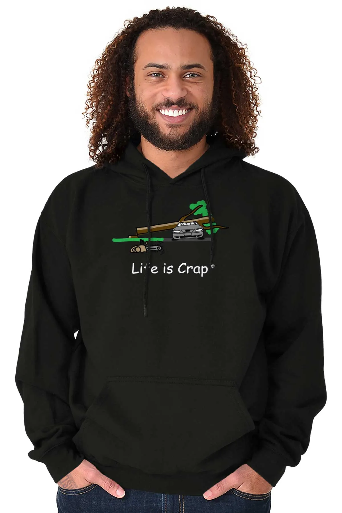 Tree On Car Hoodie