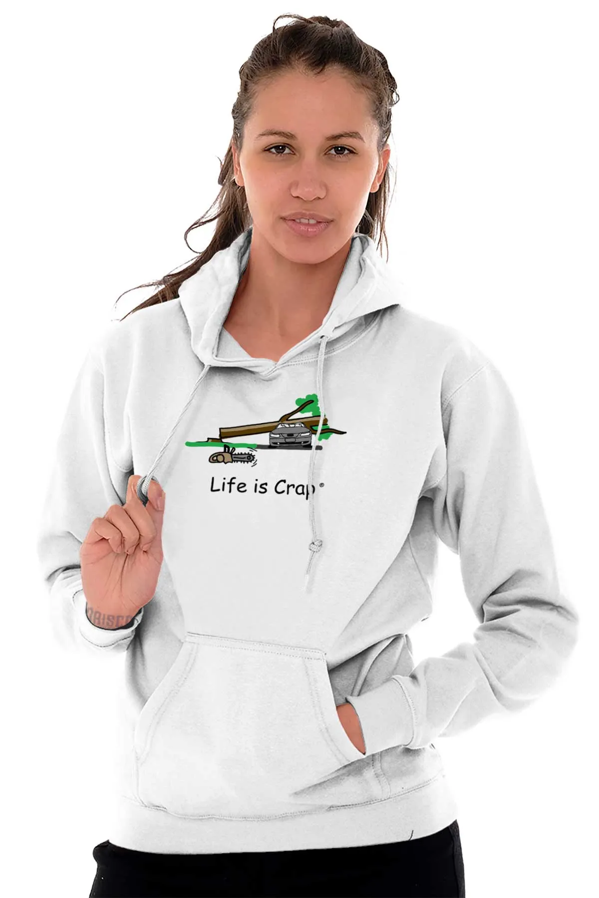 Tree On Car Hoodie