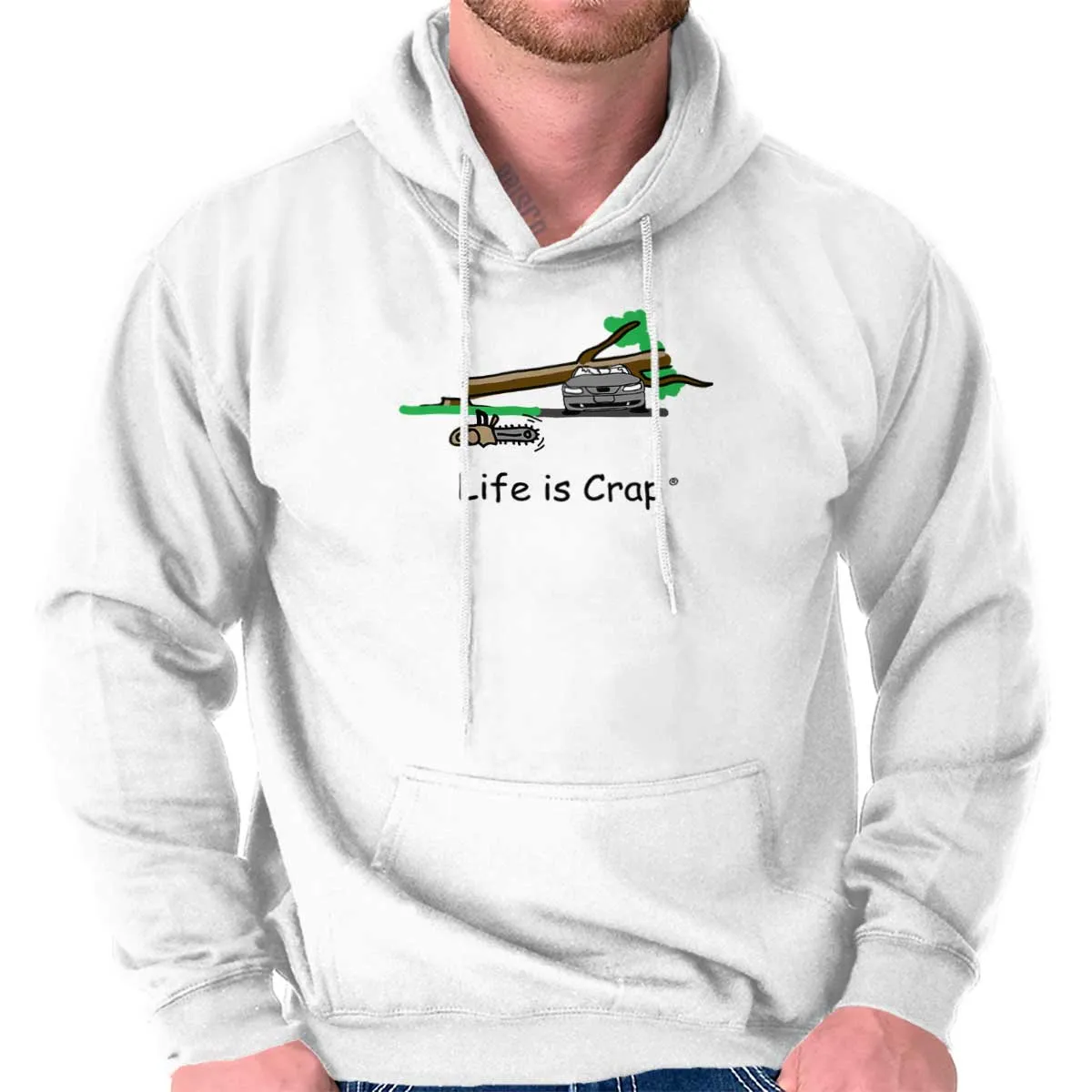 Tree On Car Hoodie