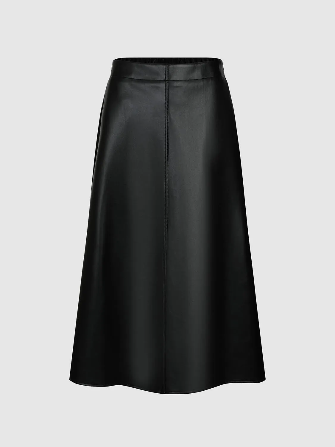 Vegan Leather A-Line Skirts