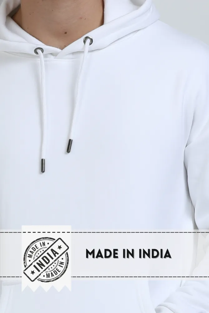 White Oversized Hoodie for men