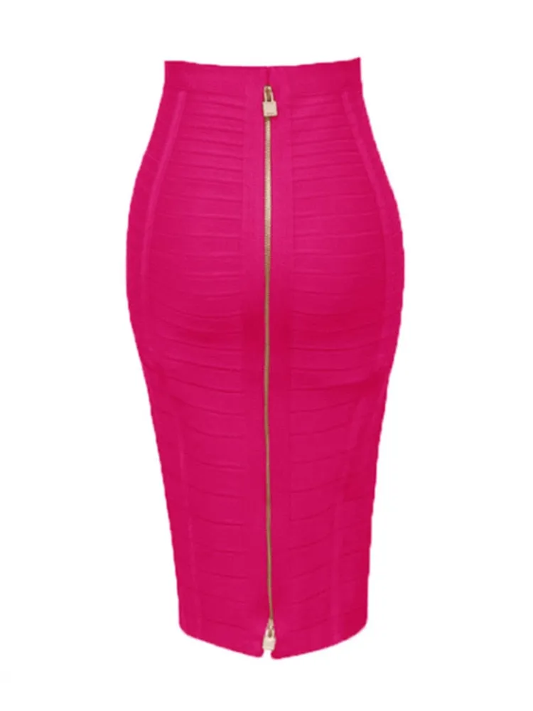 Women Elastic Bodycon Summer Pencil Skirt