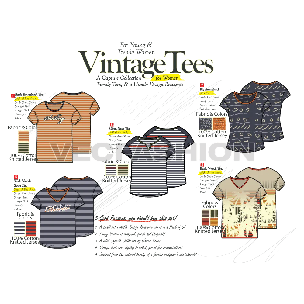 Women's Vintage Tee Collection